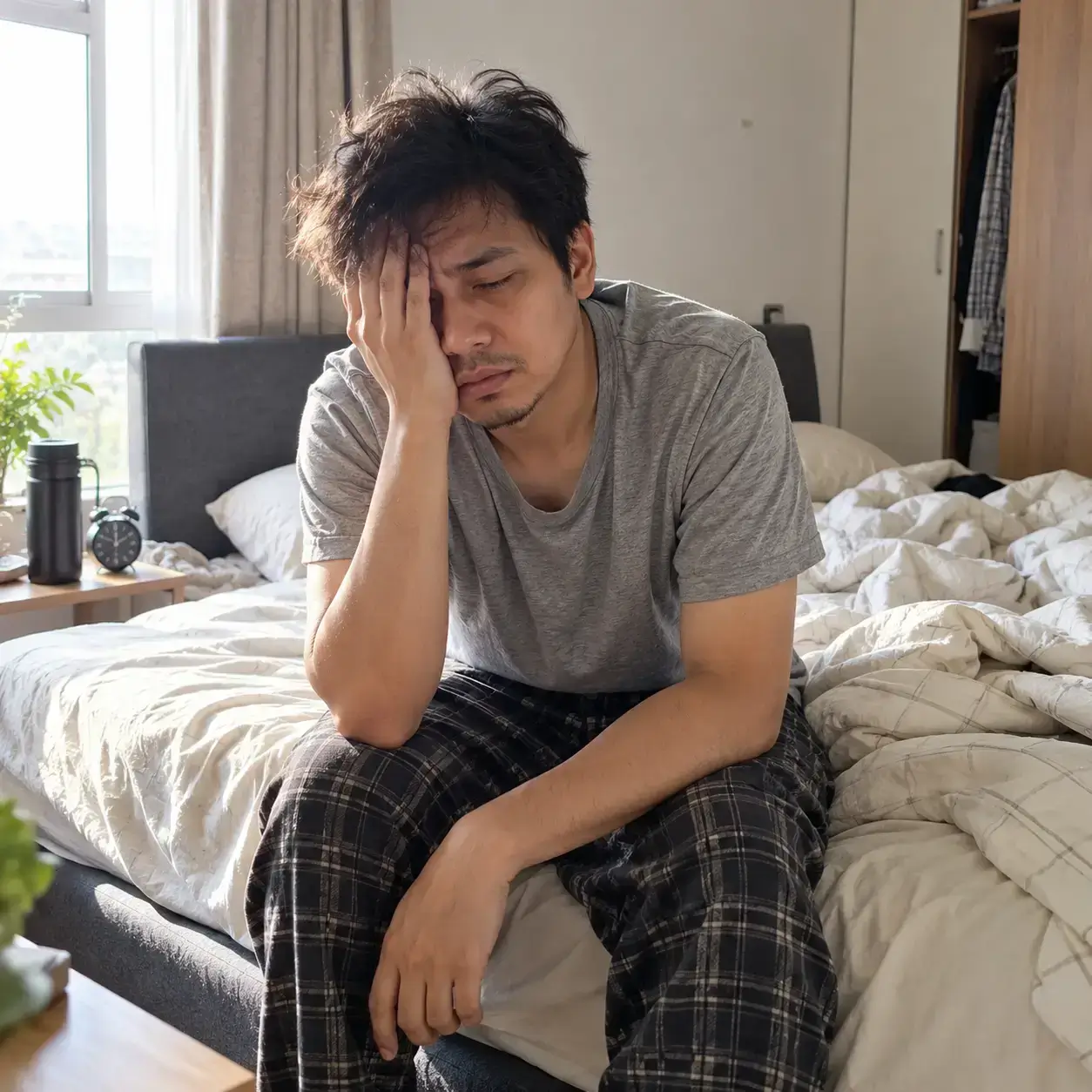 Bangun pagi tapi masih letih