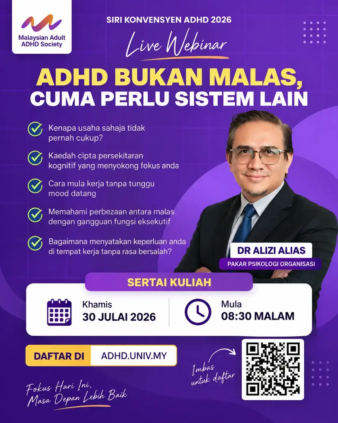 Perkongsian Dr Alizi Alias dalam program 3